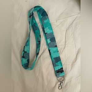 Camo lanyard cloth, blue and green